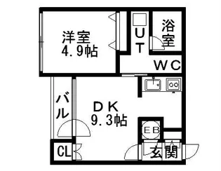 K’S COURT【2階】の間取り