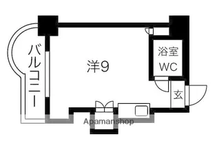 サイレンス医大前【8階】の間取り