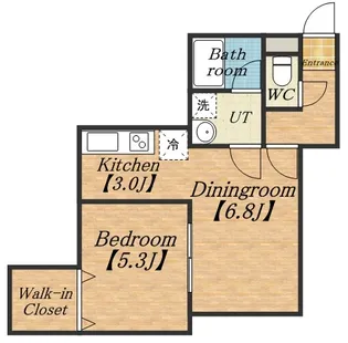 イルピーノ発寒【103号室】の間取り