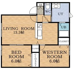 セジュール西町【1階】の間取り