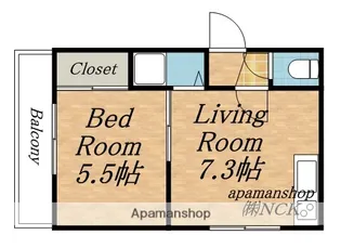 ラコートボヌール山の手【3階】の間取り