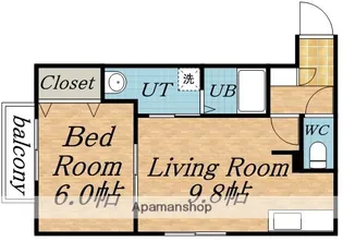 グランド・昴【102号室】の間取り