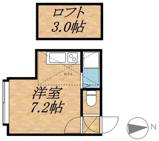ハイムGITZO【203号室】の間取り