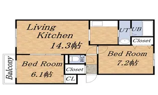 グランシャリオ【1階】の間取り