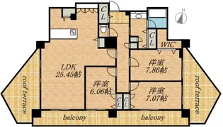 パシフィックタワー札幌【28階】の間取り
