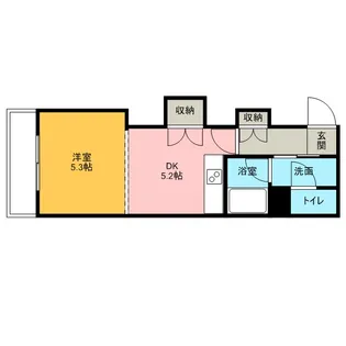 1Kの間取り画像