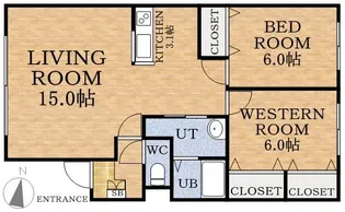 ポールスター発寒【0101号室】の間取り