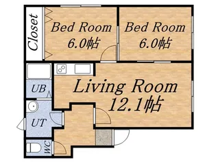 グランメール発寒【2階】の間取り