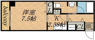 シティコート北1条【6階】の間取り