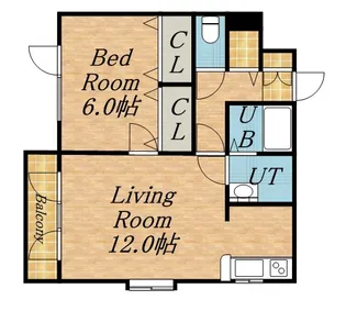 あすなろ五番館【201号室】の間取り