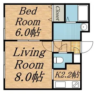サイドセブン【2階】の間取り