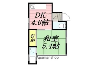 コーポひろ【208号室】の間取り