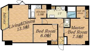 エクセルシュール二十四軒【5階】の間取り