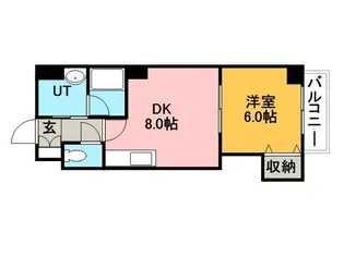ベルテ手稲前田【6階】の間取り