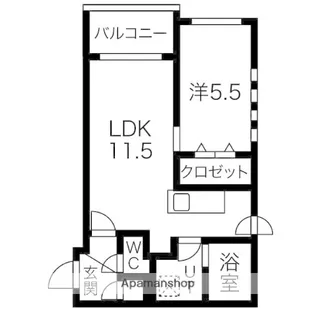 カームヴィレッジ【2階】の間取り
