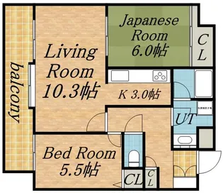 メイゾン琴似【606号室】の間取り