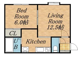アムール8【205号室】の間取り