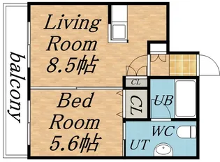 TEADA北4条(ティーダキタ4ジョウ)【13階】の間取り
