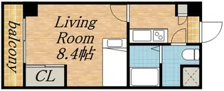 レオパレスさくら中央【604号室】の間取り