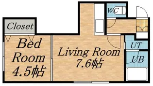 レユシール【3階】の間取り