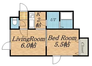 メトロサイドパレス24【103号室】の間取り