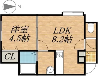 コンフォートI(コンフォートワン)【102号室】の間取り