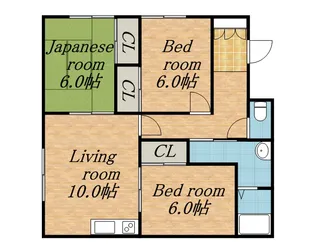こまどりアパート【205号室】の間取り