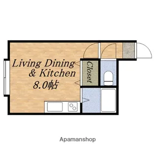 ハシモトロイヤル山の手【1階】の間取り