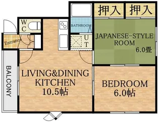 グランドール小林【3階】の間取り