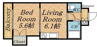 エンドレス琴似A棟【306号室】の間取り