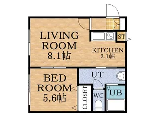 アベニール3・2【102号室】の間取り