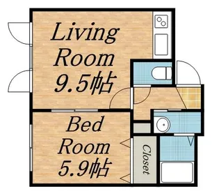 エクシード24【102号室】の間取り