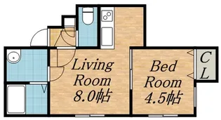 ノースウィル825【202号室】の間取り