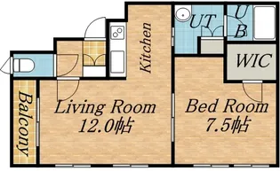 ステラ円山北町【1階】の間取り