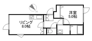 グラシアール【202号室】の間取り