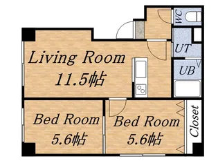 グリーンハイツマコ【2階】の間取り