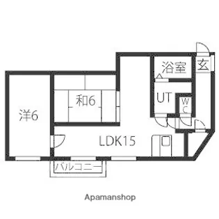 ニューライフサッポロC【3階】の間取り