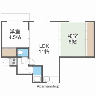 プラザ三浦【3階】の間取り