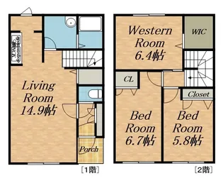 アコルデガーデンB棟【1階】の間取り