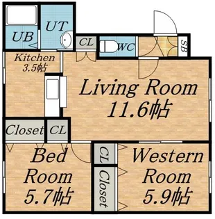 大光10番館【1階】の間取り