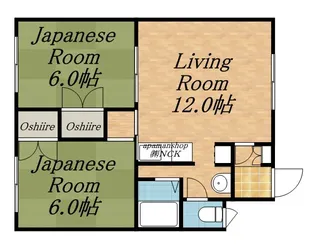 パレスコーポ【202号室】の間取り