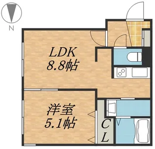 ルシエル【2階】の間取り