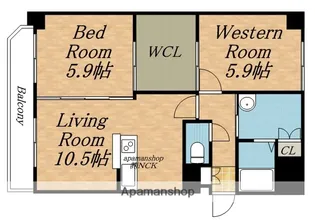 ラフィネ桑園【5階】の間取り