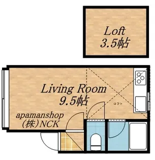 ローヤルハイツ琴似46【207号室】の間取り