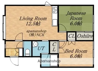 サンハイツB【2階】の間取り
