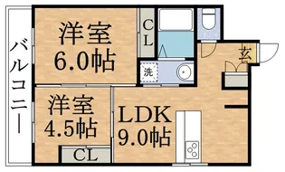 クリスタルファイブ【7階】の間取り