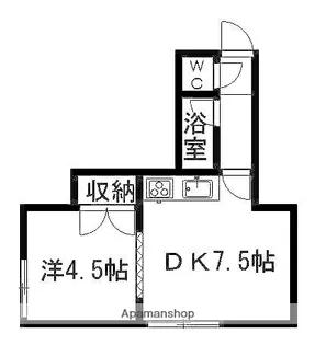 クリエイトマンション【405号室】の間取り