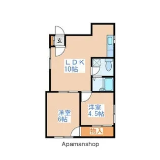 マクセル富丘37【2階】の間取り