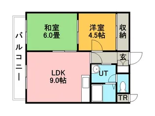 アーバンヒル宮の沢【4階】の間取り