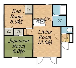 ウェルスヒルドミール【1階】の間取り